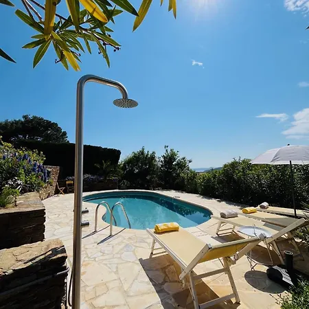 Stunning With Pool, Sea View & Petanque In Golfe Saint Tropez
