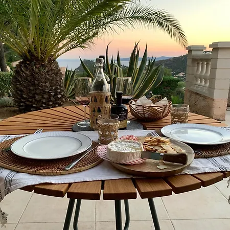 빌라 Stunning With Pool, Sea View & Petanque In Golfe Saint Tropez *