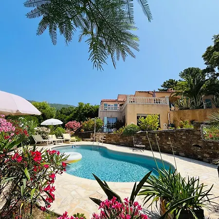 Stunning With Pool, Sea View & Petanque In Golfe Saint Tropez 빌라